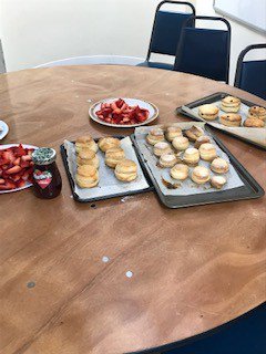 Today we gave the young Carers a bit of a break with a little bit of scones making. Of course we made sure to have plenty of Strawberry Jam. (The best sort of Jam!)