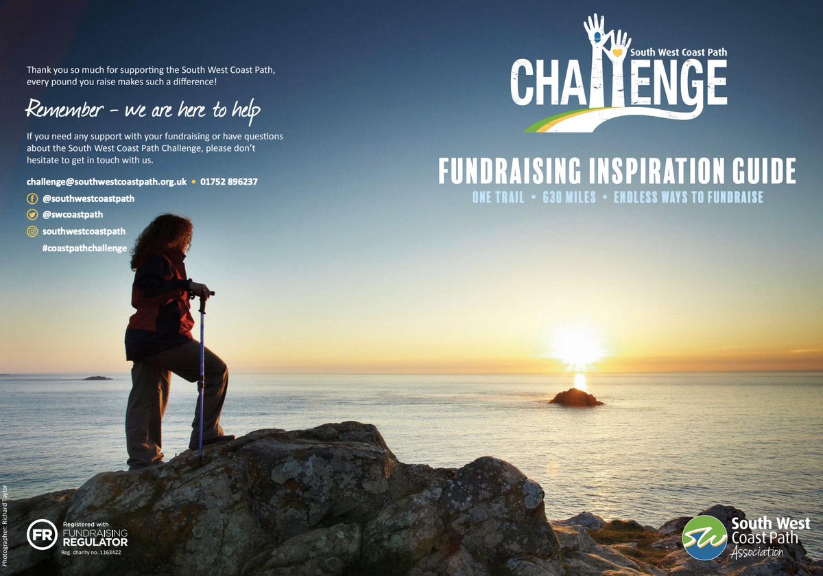 swcoastpath's tweet photo. Check out our new fundraising guide! It's filled with loads of great tips & advice on organising your very own South West Coast Path Challenge https://t.co/0WaQ6ZLdAF #Challenge2019 #LoveThePath #fundraising #charity https://t.co/i1yTjT7KVU