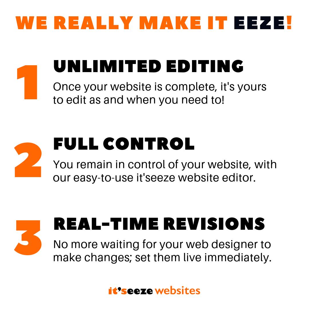 itseezeSteve's tweet image. When you have your #Website built by us, you retain full control over it&apos;s content. No more emailing your #WebDesigner and waiting two weeks for changes... our easy-to-use #WebsiteEditor makes it SO simple for you to change things yourself!

Give us a call on 01234 713533 today.