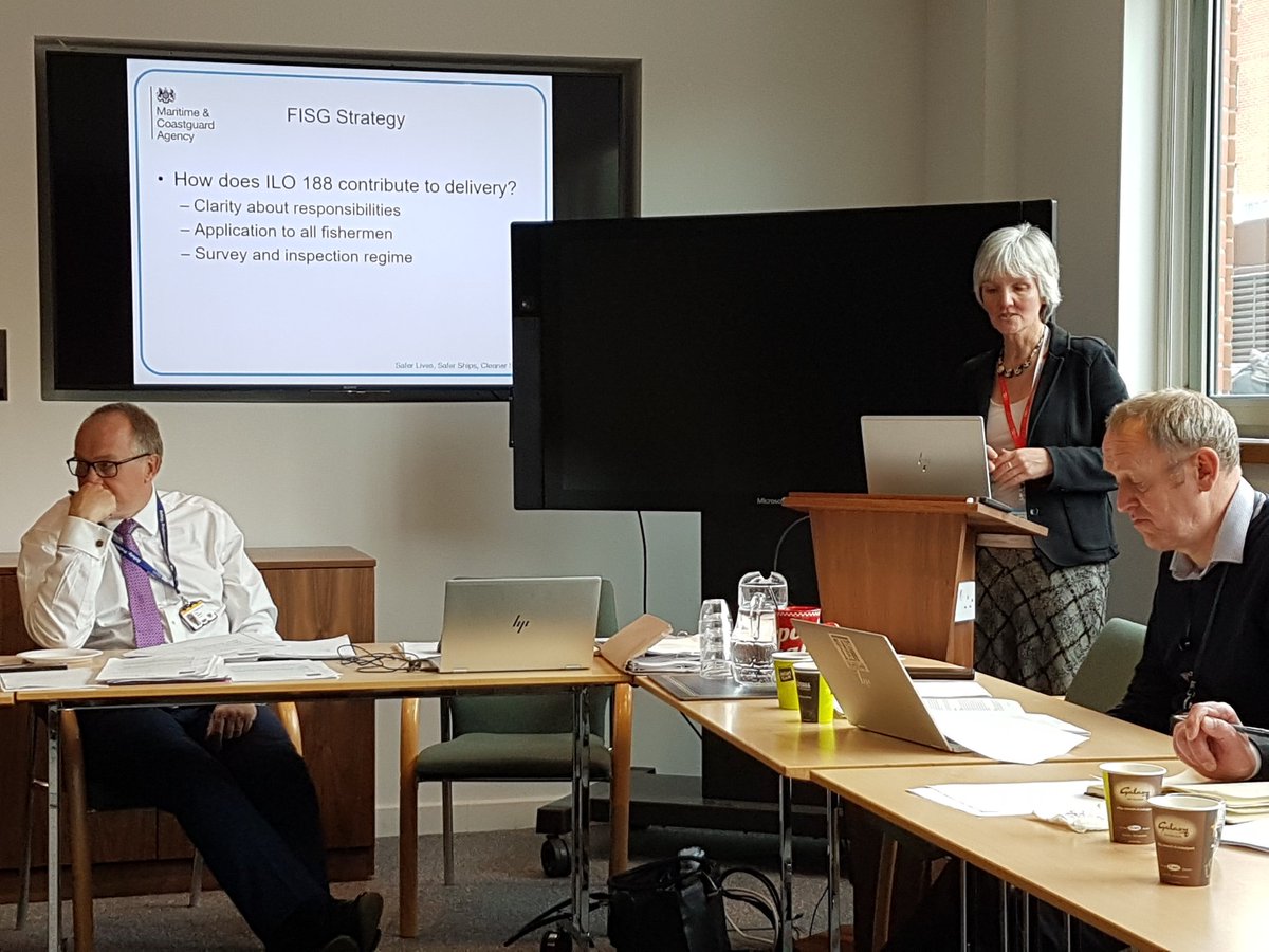 At Marine & Coastguard Agencey HQ representing Northern Ireland's fishermen using NIFF's seat on the Fishing Industry Safety Group. #fishingsafety #harboursafety