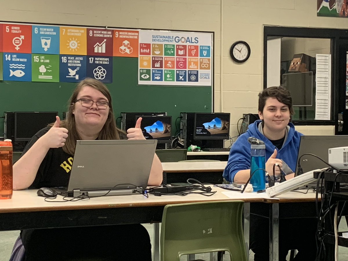 The #Cybersecurity students are doing a lab on Single Purpose Forensic Tools today. Fun stuff! #NBED #CyberSmart #GirlsInSTEM