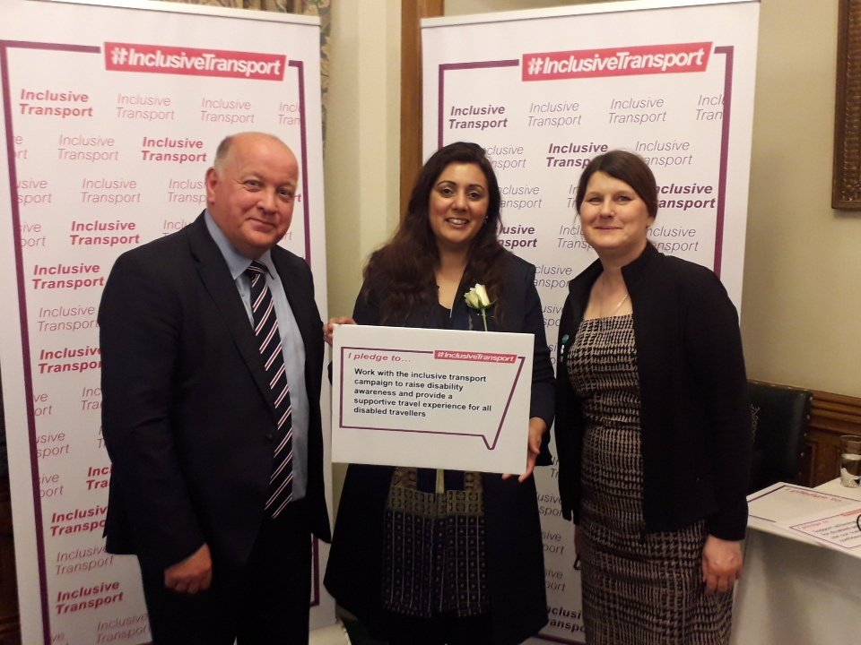 At a reception @HouseofCommons for #InclusiveTransport With @citybusnews . Some great work to ensure all transport is more #accessible is being led by @Nus_Ghani . We all need to do all that we can to ensure travel is #AccessibleForAll