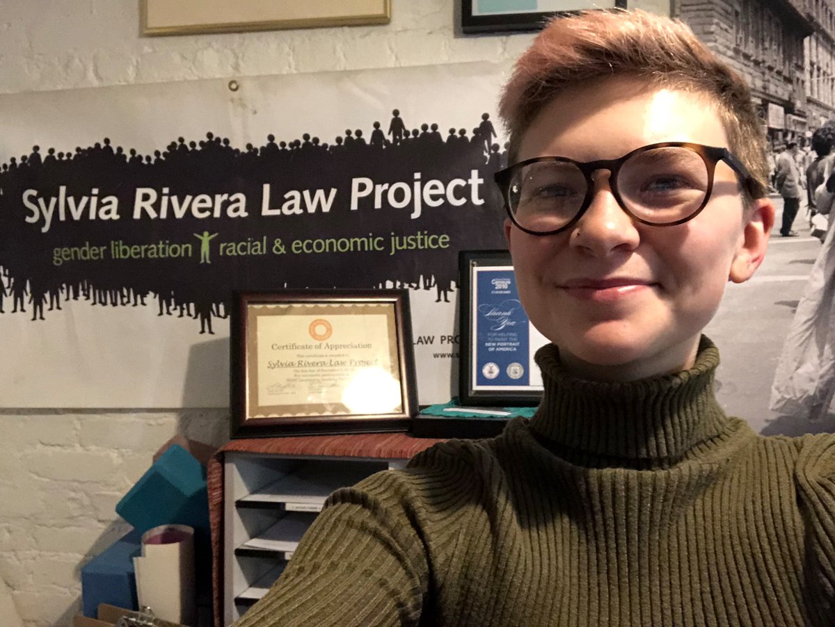 B. Clark ’22 spent the spring semester as an intern in the Prisoner Justice Project at the Sylvia Rivera Law Project #InternoftheWeek
