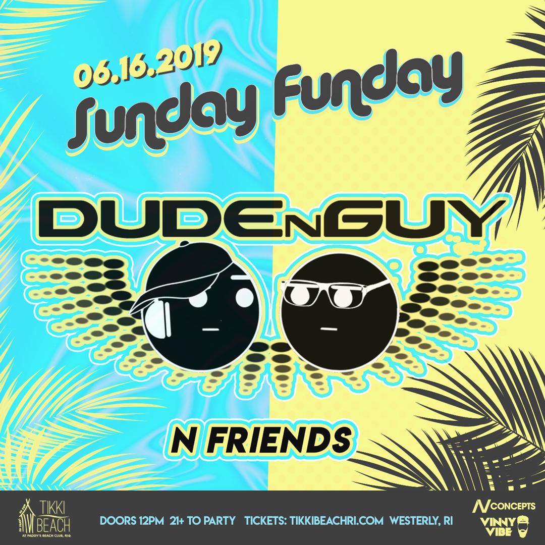 NVConcepts's tweet photo. ANNOUNCEMENT - We're kicking off this summer with a BANG for #SundayFunday at @tikkibeachri! Check out our first round of parties and join us in the sand 😎🏖👙  

@vinnyvibe | @deejtommydee | @DanteTheDon | @LoudLuxury | @DUDEnGUY 

Tickets - https://t.co/8Sc9kfhbsp https://t.co/9yJHfPdVqj