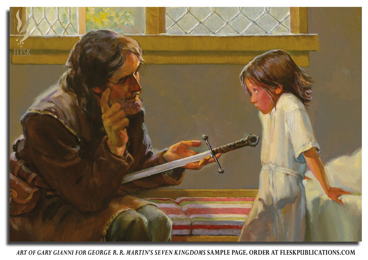 The Art of Gary Gianni for George R. R. Martin’s Seven Kingdoms. Coming in early July from Flesk! There's a deluxe edition signed by Martin and Gianni, as well as a beautiful hardcover trade edition. You can learn more and pre-order here:
 fleskpublications.com/gary-gianni
 Thanks!