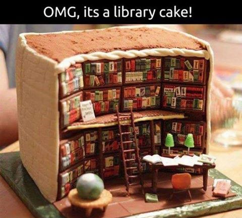 BookVxens's tweet photo. #LibraryCake #toocutetoeat #maybeasmallbite https://t.co/ChabhTDx79