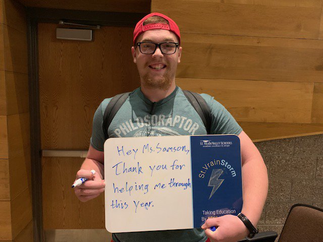In honor of National Teacher Appreciation Week our students wanted to thank some special teachers who are taking public education by #StvrainStorm. Thank you for you passion and commitment to the students in our community. <a href="/SVVSD/">St. Vrain Valley Schools</a> #ThankaTeacher <a href="/SVVSDsupt/">Jackie Kapushion, Ed.D.</a> <a href="/SVVSDdeputy/">svvsddeputy</a>