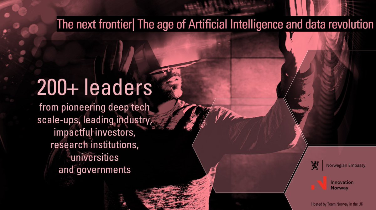 Gjør klar til årets råeste konferanse om kunstig intelligens. I morgen braker det løs her i London! #TheNextFrontier