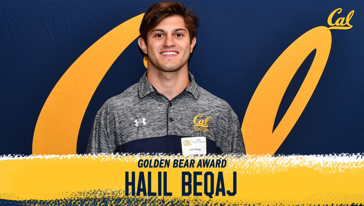CalMSoc's tweet photo. Another congratulations to @therealbeqaj for winning the Golden Bear Award for having the top GPA on the team - 3.84 in Molecular & Cell Biology! #StudentAthlete #CalMSoc https://t.co/BofWkdHhA0