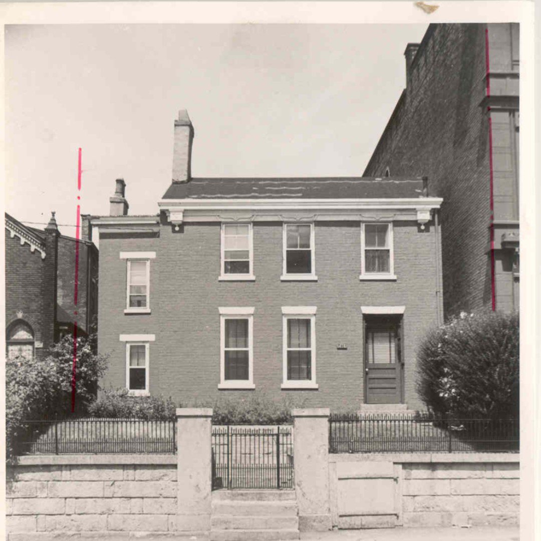 TheBettsHouse's tweet photo. Have you ever taken a walk through the Betts-Longworth Historic District and noticed metal grates in front of many of the homes? These are coal chutes! The Betts House's shoot has been bricked-off, but  you can still see the front opening from the street. https://t.co/LLA26sKooZ