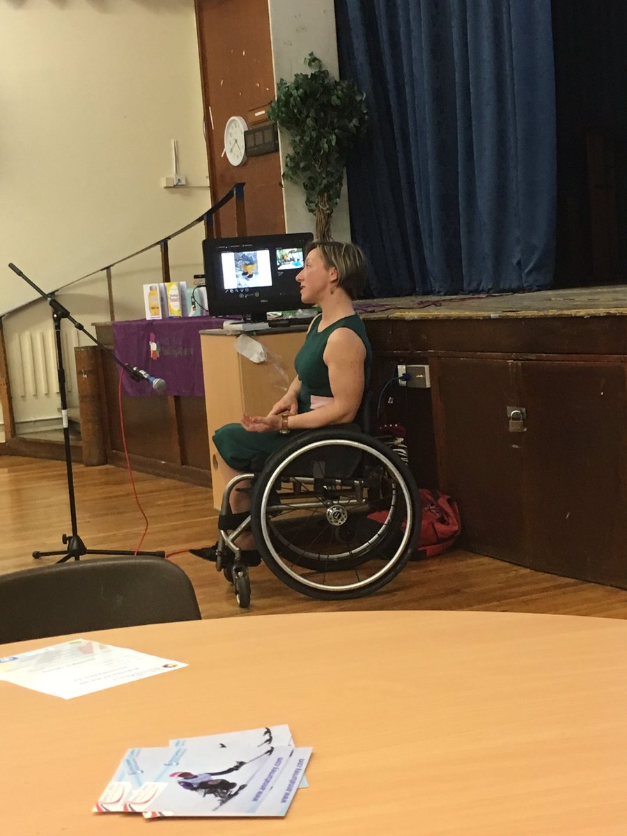 NHEdPartnership's tweet photo. Inspirational talk from amazing @SkiRaceAnna got us thinking how we can use dream team routine in our schools #overcomingadversity https://t.co/JjSDXMVonx