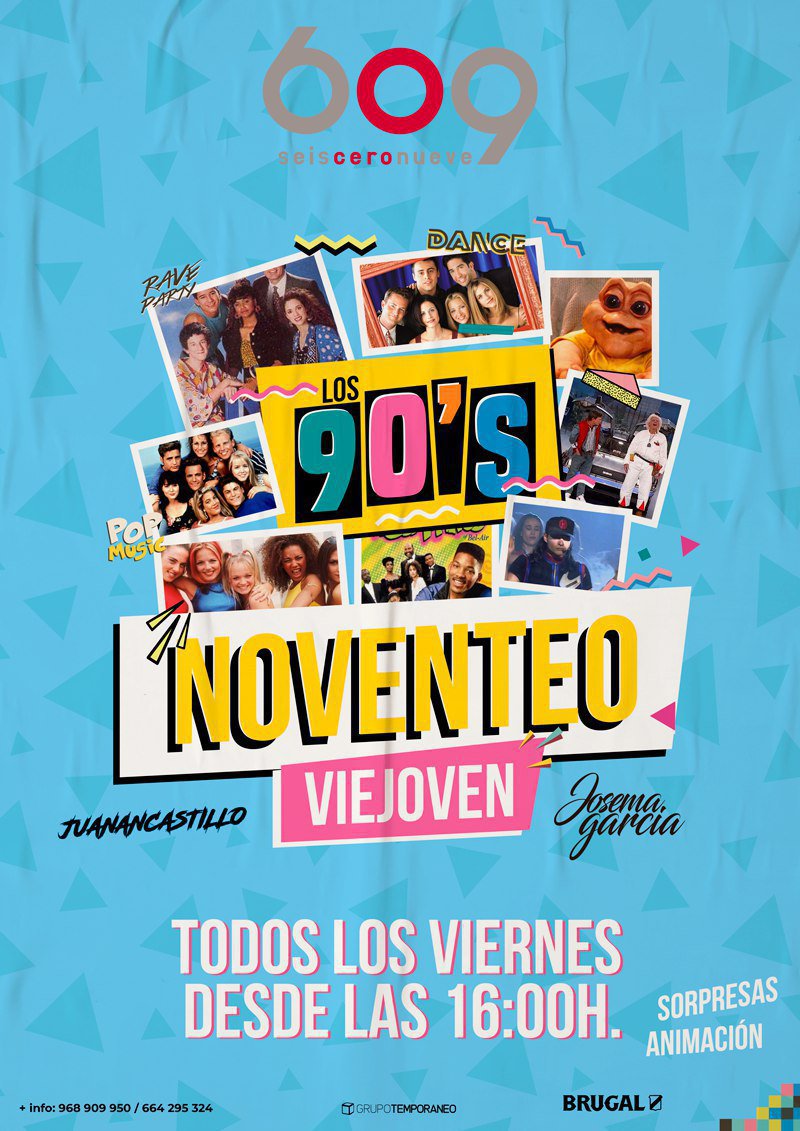 ¡Sal de fiesta con nosotros con los éxitos de los 90'!
Porque todos los viernes en <a href="/609Murcia/">609 Murcia</a> desde las 16:00 h. suenan los mejores temazos de aquella época.

¡No te lo pierdas! ✔ 

#Murcia