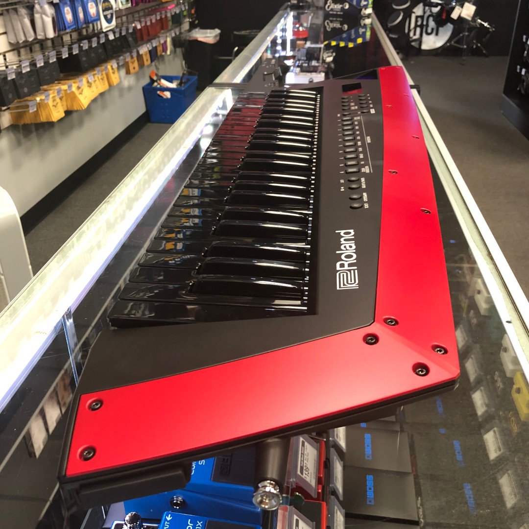 TotalMuse's tweet photo. @Roland_US AX-Edge Keytar Synthesizer back in stock at Total Music Source. Stop down today and take it for a spin.
#totalmusicsource #swflorida #SWFL #swflmusic #roland #keytar https://t.co/skr7LIFpjf