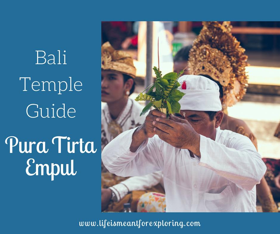 This major temple in Bali is home to a sacred spring that has attracted Hindu worshippers for thousands of years to bath in its purifying waters. We were fortunate to take part in the experience while staying in Tampak Siring. lifeismeantforexploring.com/2018/06/18/bal…