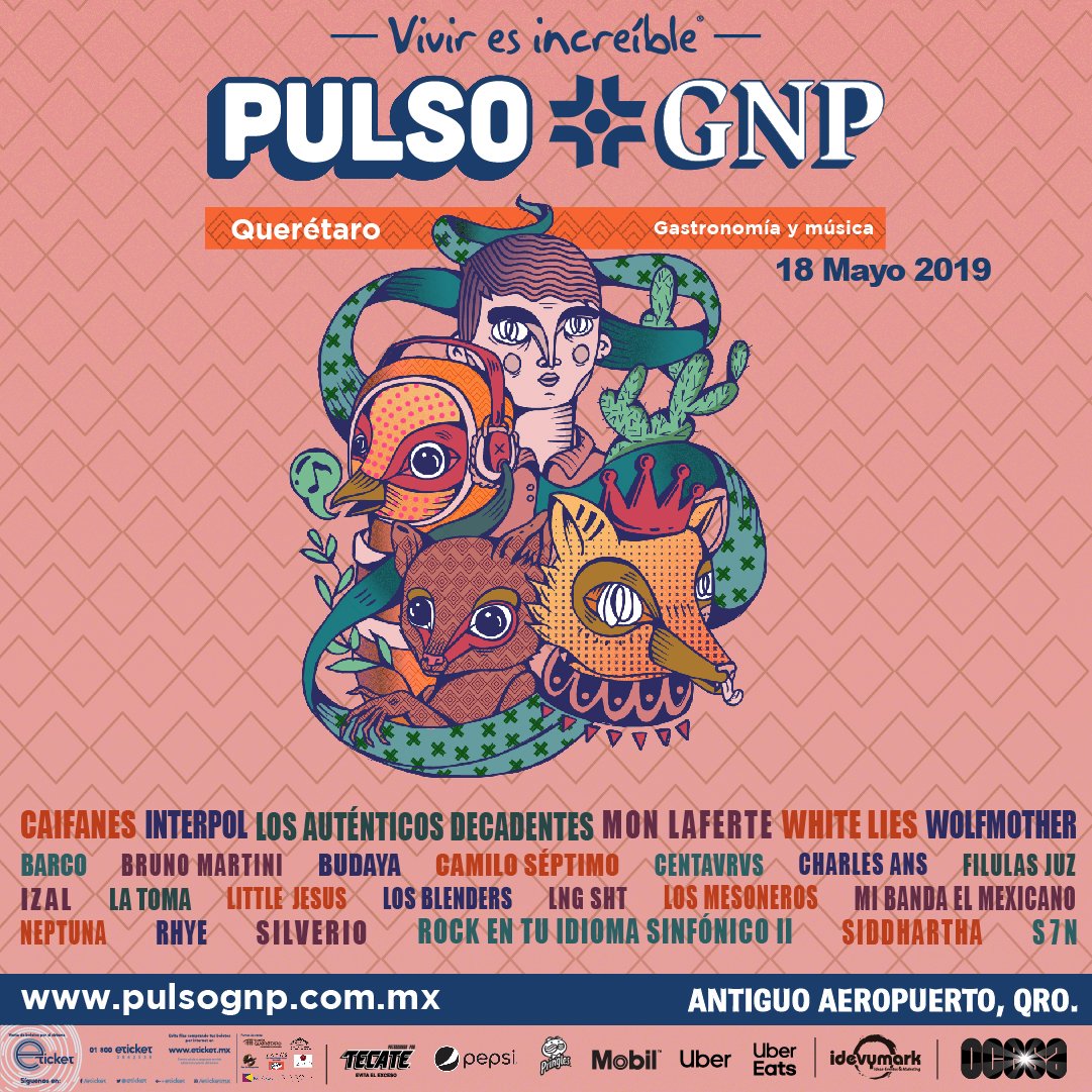 RKOpuntoFM's tweet photo. #Festivales // Cada vez estamos más cerca de @PulsoGNP, por lo cual tienes que hacerte fan porque vamos a regalar boletos y un tour que incluye tu boleto y el transporte cortesía de #ValFest https://t.co/5yBnr1aP4c