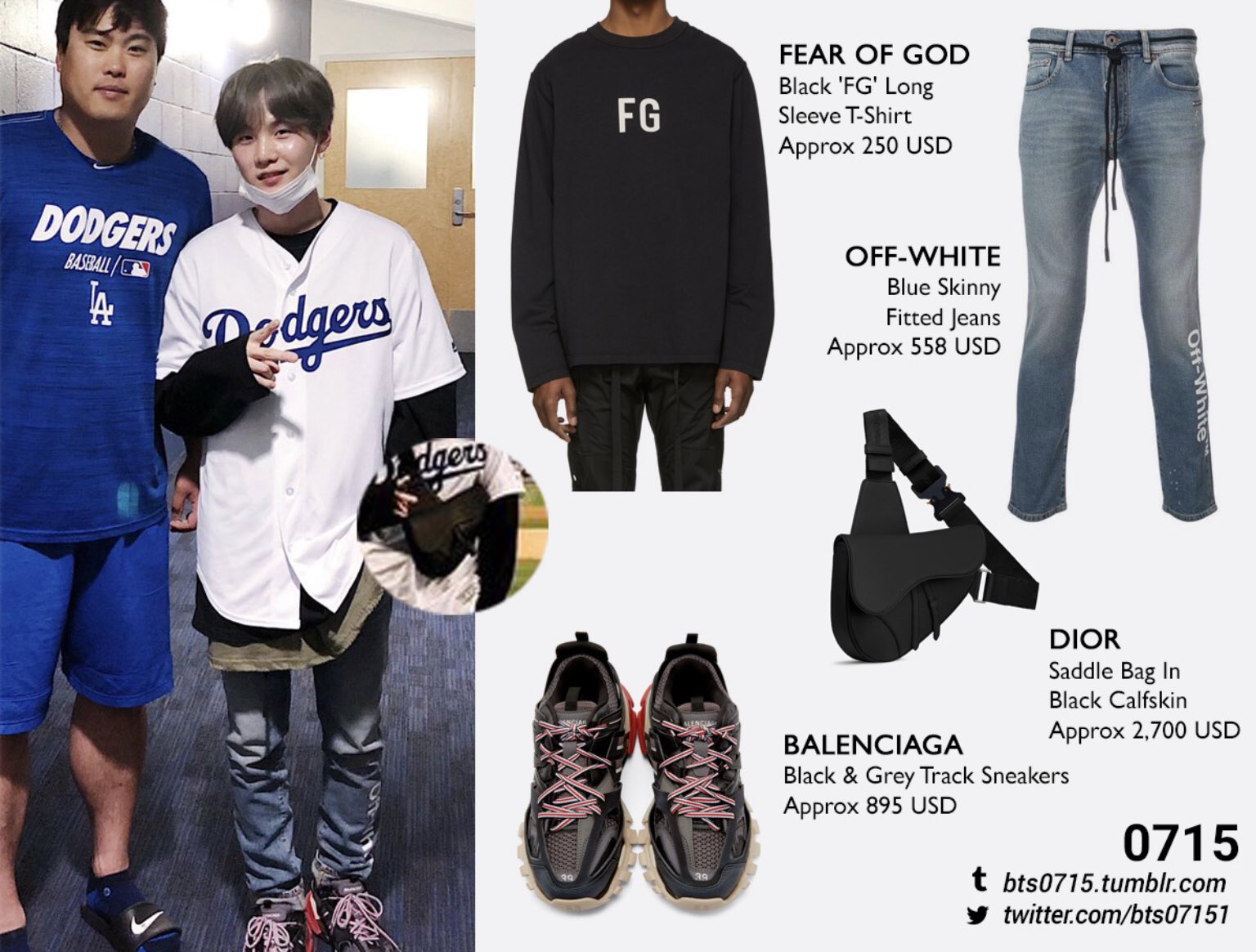 Suga deals dior bag