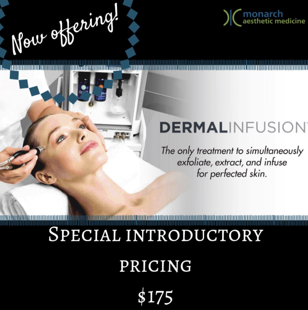 Monarch_Health's tweet photo. 👉🏼Introductory Price: $175 
Regular $225

#Dermalinfusion is an advanced skin-resurfacing treatment that combines exfoliation, extraction, and infusion of condition-specific serums to improve skin health, function and appearance.

Get ✨GLOWING✨ skin!

☎️ 614-545-2002 #columbus https://t.co/xcmIv47xoJ