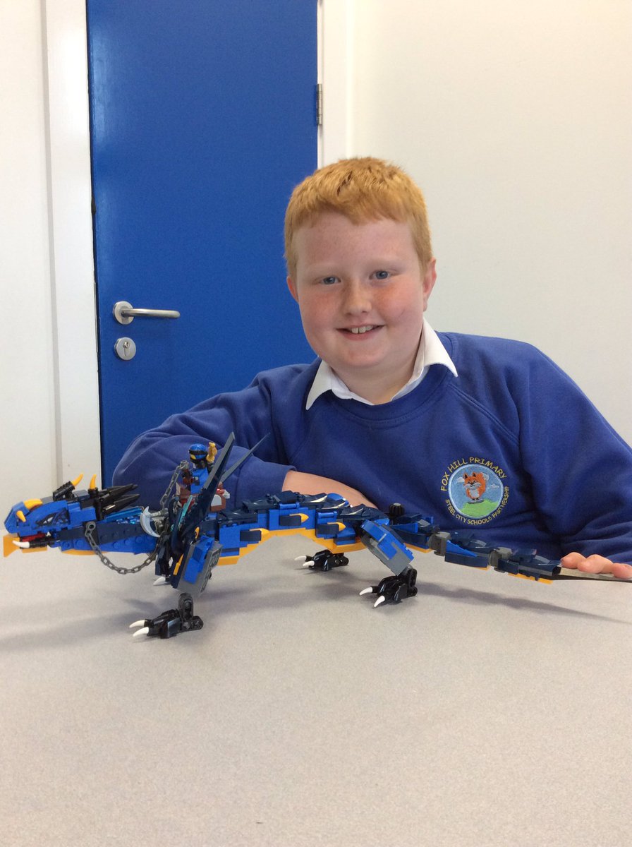 Ethan brought in his Lego dragon to show us! <a href="/FoxHillLearning/">Fox Hill Learning</a>