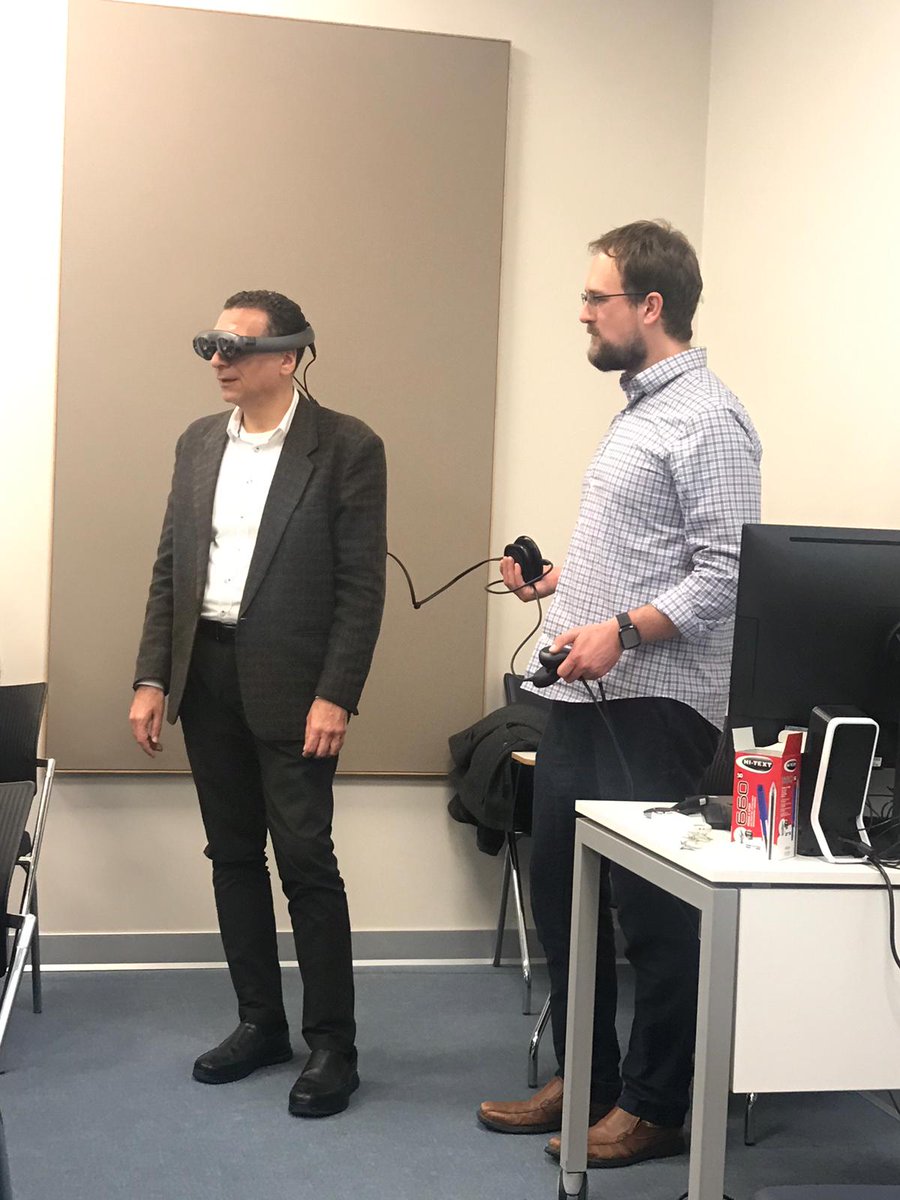 nevitdilmen's tweet photo. #HealthAR / #HealthVR Meeting at @KU_Hastanesi @KU_Medicine with @Hartholt and @SkipRizzoVR Thank you for your great presentation. 👏👏👏 🙏 🎯 #VirtualMedicine https://t.co/Zne8zB5yXz