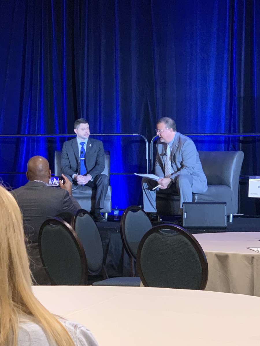 Continuing the conversation around preparing our students for workforce with @WhatTonyCs and veteran @RepHattersley (thank you for your service!) #CandidConversation #FCAN2019 @CareerSourceFV