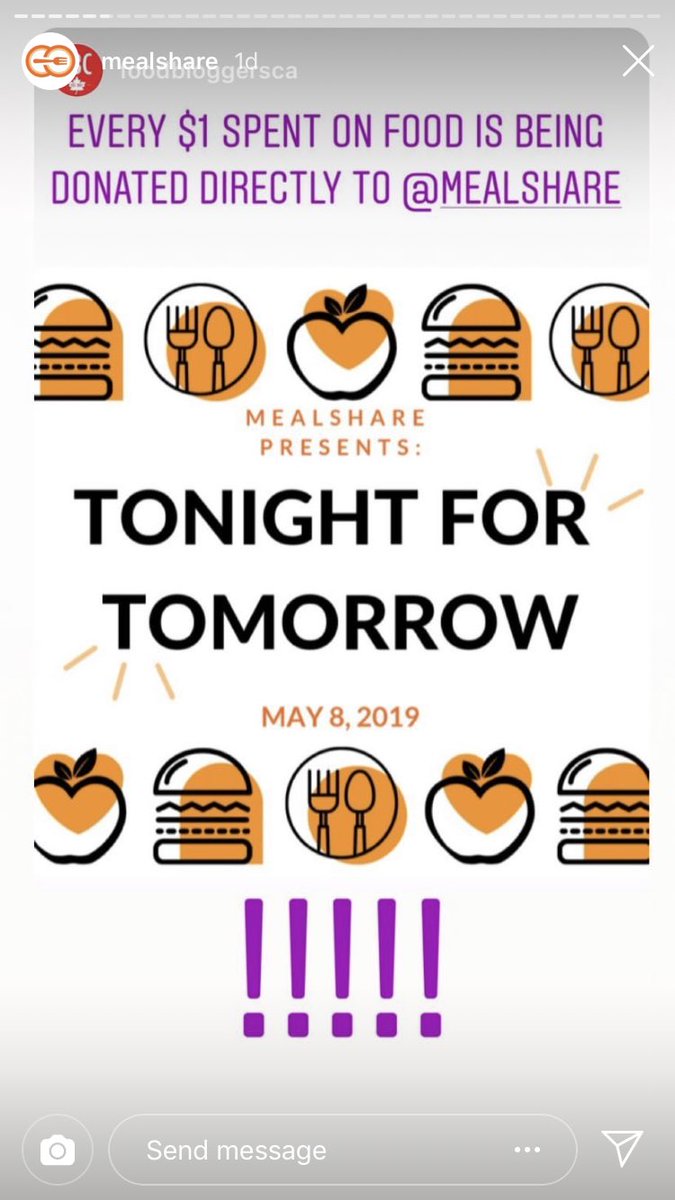 jhallfamily's tweet photo. @MealshareTeam @MealshareYYC Tonight For Tomorrow is today and it’s BIGGER than ever! EVERY dollar spent on food is matched to grow @MealshareTeam to end youth hunger!! #justeat #TonightForTomorrow #TFT2019 #dogoodinyourhood Visit website to choose https://t.co/2Pzao34dVt… https://t.co/xBxunQ8xUK