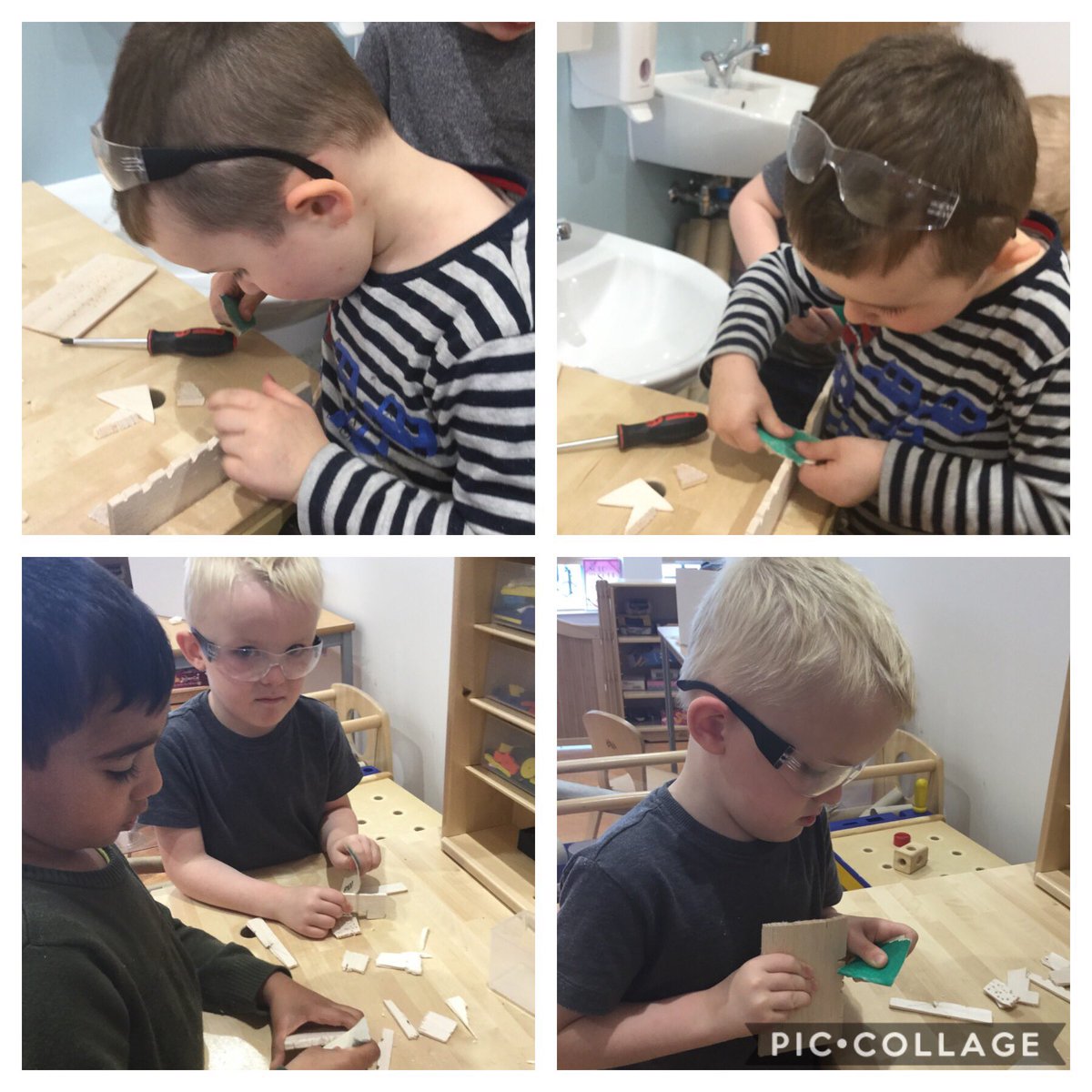 southdaleps's tweet photo. The nursery children used different techniques to create designs with the balsa wood #futurejoiners #futurebuilders #creativity 🥽👷🏾‍♀️👷🏻‍♂️ https://t.co/9oVOQvK3yL