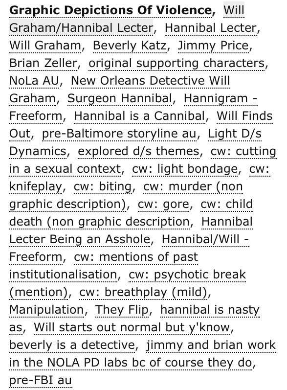 printersdeadly's tweet photo. Morning everyone! It's rainy here, a good time to curl up with a good fanfic. I have some self recs I think you'll like, I'll tweet them throughout the day. 

First up: 

'a thousand teeth (and yours among them)', explicit. 

#hannigram #hannigramfic #willgraham #hannibal https://t.co/fCxxGjusp4