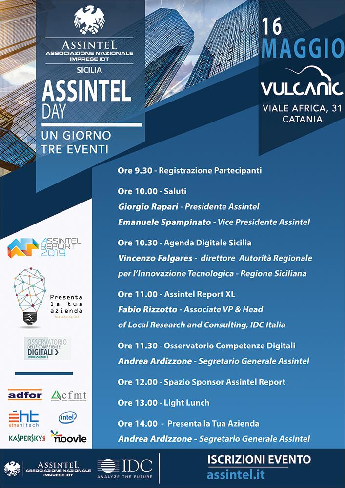 AssintelSicilia's tweet image. Il 16 maggio alle ore 9.30 presso i locali di Vulcanìc a Catania Assintel Report XL e Presenta la Tua Azienda
Clicca qui per partecipare gratuitamente: bit.ly/2H8pSqb