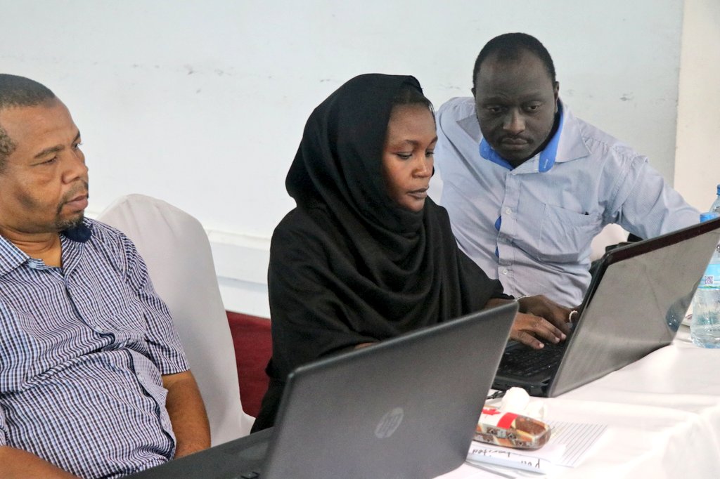 FCSTZ's tweet photo. MYG Training: Head of Monitoring Evaluation, learning and Research at @FCSTZ @GuesturdH assesing result frameworks of prospective grantees from Zanzibar. Training them on best practices to incooperate to ensure the best results during project implementations
#Partnerships4Dev https://t.co/PN5iitEadQ