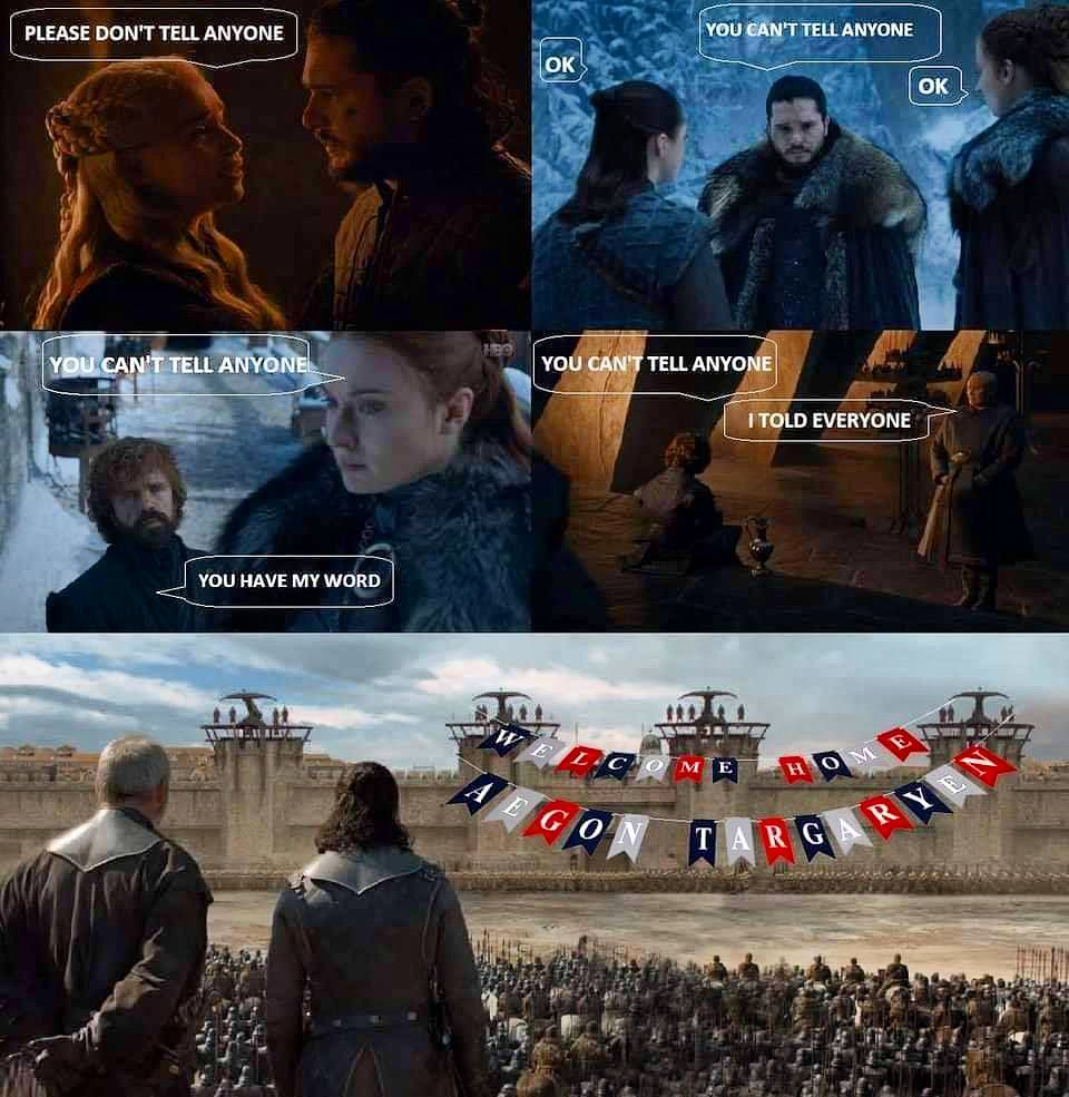 Tilt183's tweet photo. #hbo #GameofThrones #S8E4 was underwhelming. The writers rushed the story and skipped important conversations, trying to escalate the storyline of Dany being the mad queen. They should have ended the show last week at Winterfell.  We all know Jon/Aegon is going to kill Dany. https://t.co/3g3IQEWlWL
