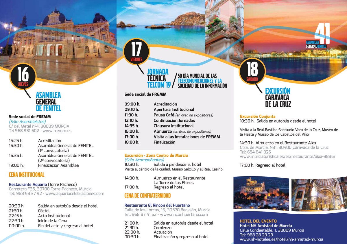 pepelopezct's tweet photo. #Cartagena es #maravillosa

Quizás por eso nuestros amigos de @fremm_es @FENITEL_ES y @aretelmur la utilizan para ilustrar un congreso en un municipio vecino.

Lástima el #engaño a #congresistas y #patrocinadores que no podrán disfrutar de los lugares que aparecen en el #folleto https://t.co/FN4jvkhSlW
