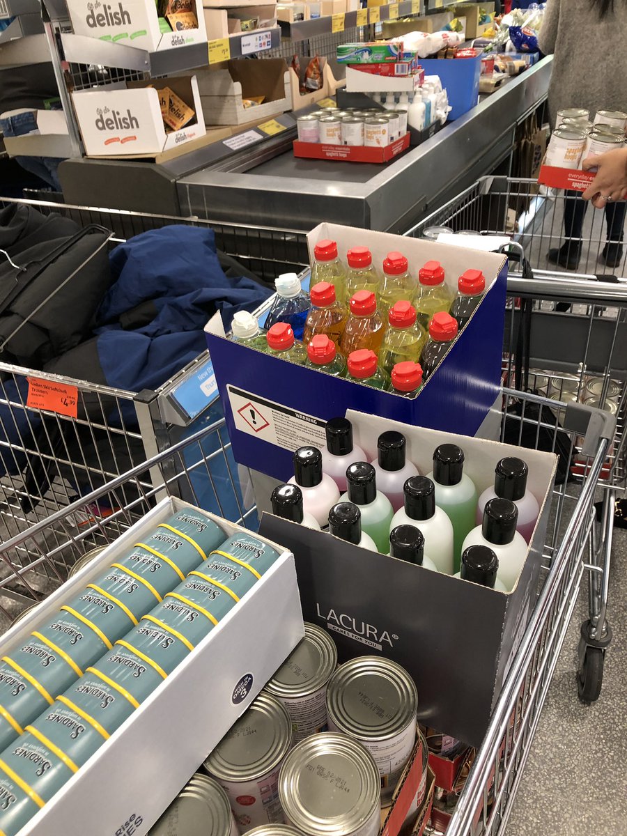 Rowlatts_TMET's tweet photo. Food bank shopping with money raised by pupils @FoodbankSouth #fundraising #teamwork #rhpshe https://t.co/LDYWogQv9k