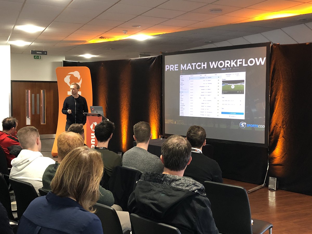 HudlAnalysis's tweet photo. Our second guest speaker is Søren Bjerg of FC Midtjylland. 

Founded in 1999, FCM like to do things differently and ‘be smarter’. They won the Danish Superliga for the second time last season and have one of the best football academies in Europe. #HudlMasterclass https://t.co/yET002SI17