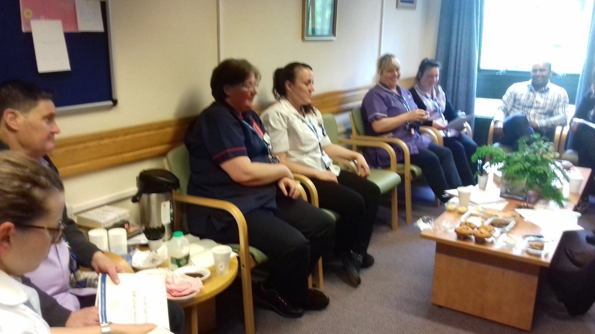 PMatron's tweet photo. Tea and cake session with Acute care group Head of Service at Priority House #kmptproud https://t.co/kgwIGraagr