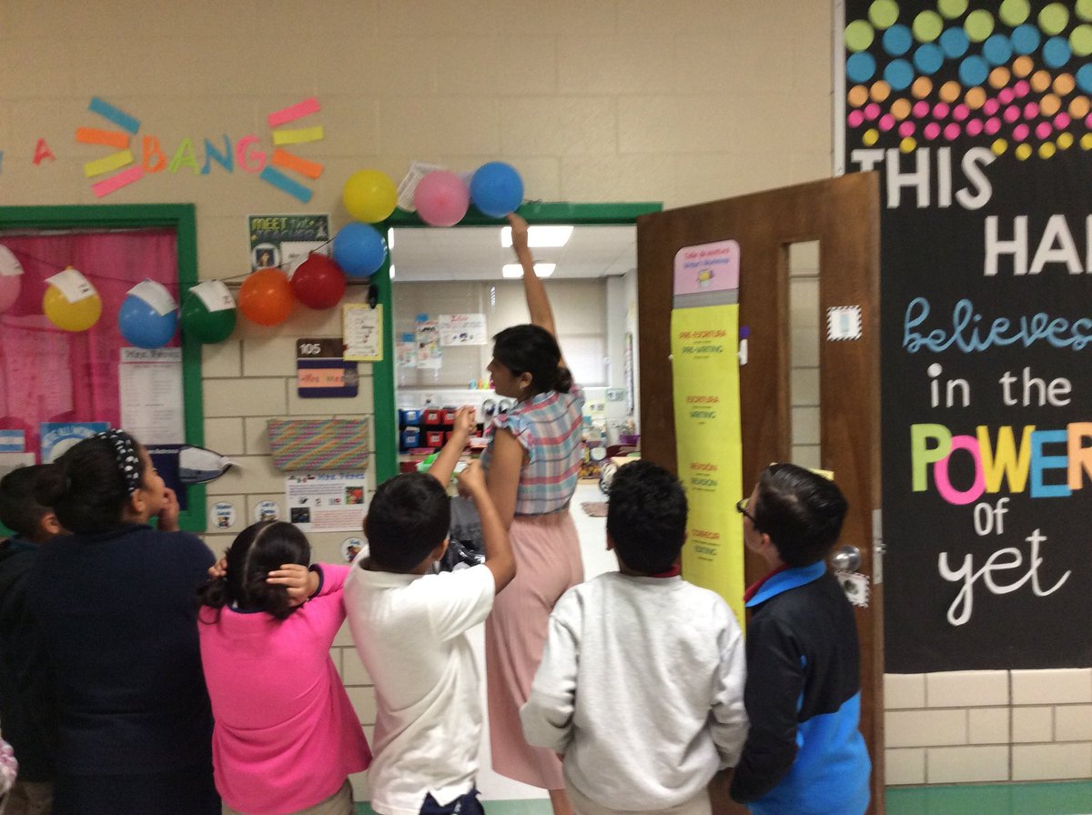 Jaleydapz's tweet photo. I can't believe how fast this year has gone. I have an incredible group of second graders this year that have worked so hard! Dual Rocks! We are ending the year by popping one each day. Each balloon has a fun activity. #dualclassroom #secondgrade @crenshawcomets @ChannelviewISD https://t.co/zudAE8enl6