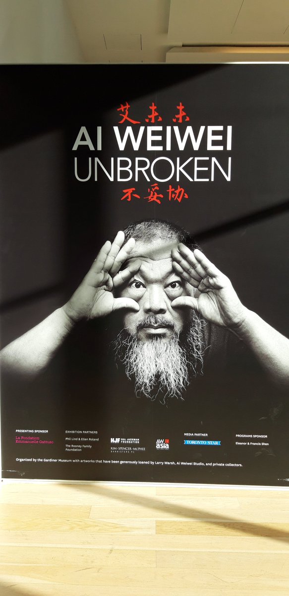 mtzabiras's tweet photo. At @gardinermuseum last night for amazingly informative and moving panel on treatment of Uyghurs in China #HiddenFromView #Xinjiang
Got a chance to see #AiWeiWeiUnbroken art exhibit w refugee motifs on porcelain https://t.co/mvDVDNM2vS