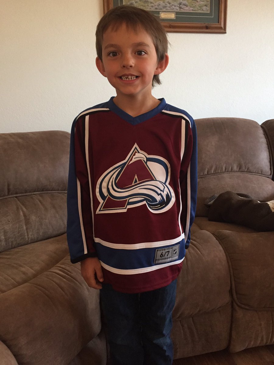 Beanamo's tweet photo. @Avalanche 7 years ago we met Super Joe in the hospital!  It obviously made an impression!  Here’s to a game 7 win!!!!! https://t.co/3AnHOuJOof