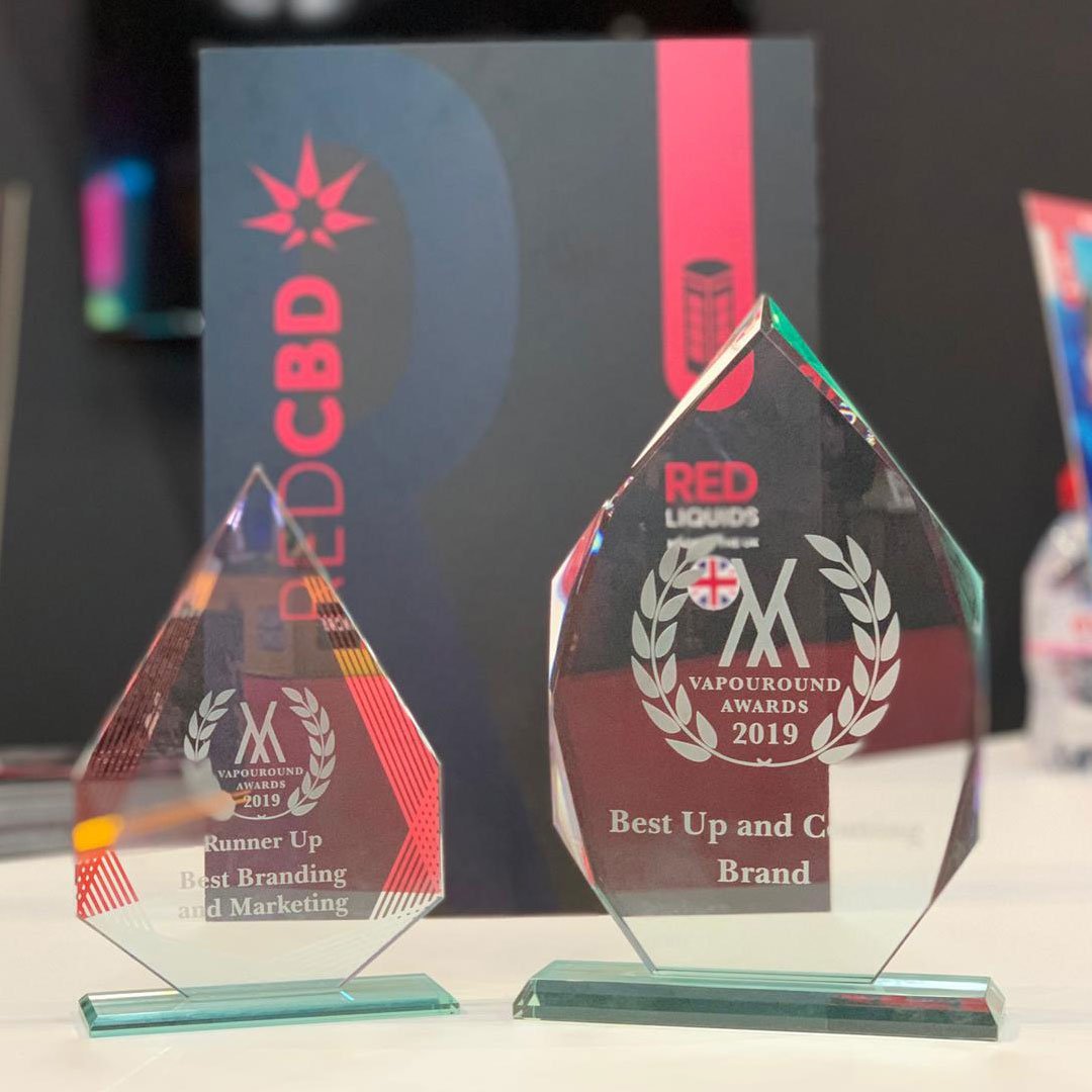 Our <a href="/Red_Liquids/">Red Liquids</a> brand has won not one, but TWO industry awards!! 🙌🏆🏆 We wanted to say a big thanks to all of our supporters, the guys at <a href="/vapouround/">Vapouround</a> &amp; our fantastic team for making it possible. You all rock! 🤘 Next stop is Verona, Italy! 🇮🇹🌎 #eliquids #vapouroundawards