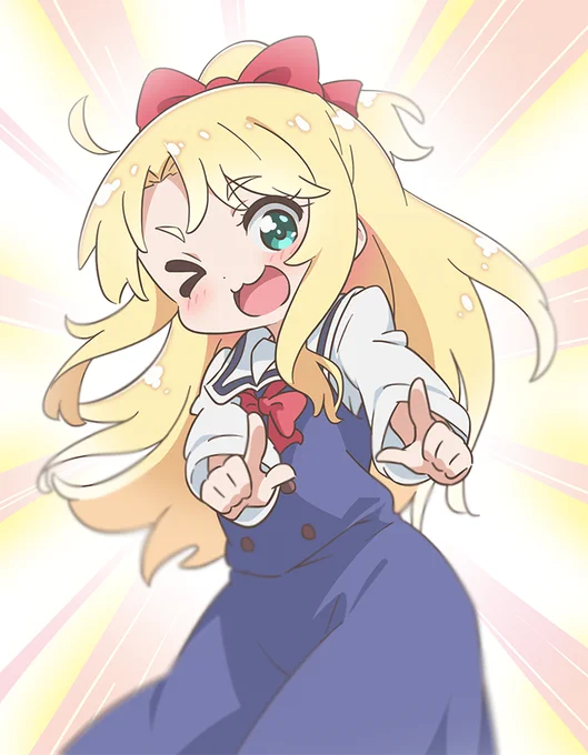 乃愛ちゃんにがんばれビーム撃ってもらった 