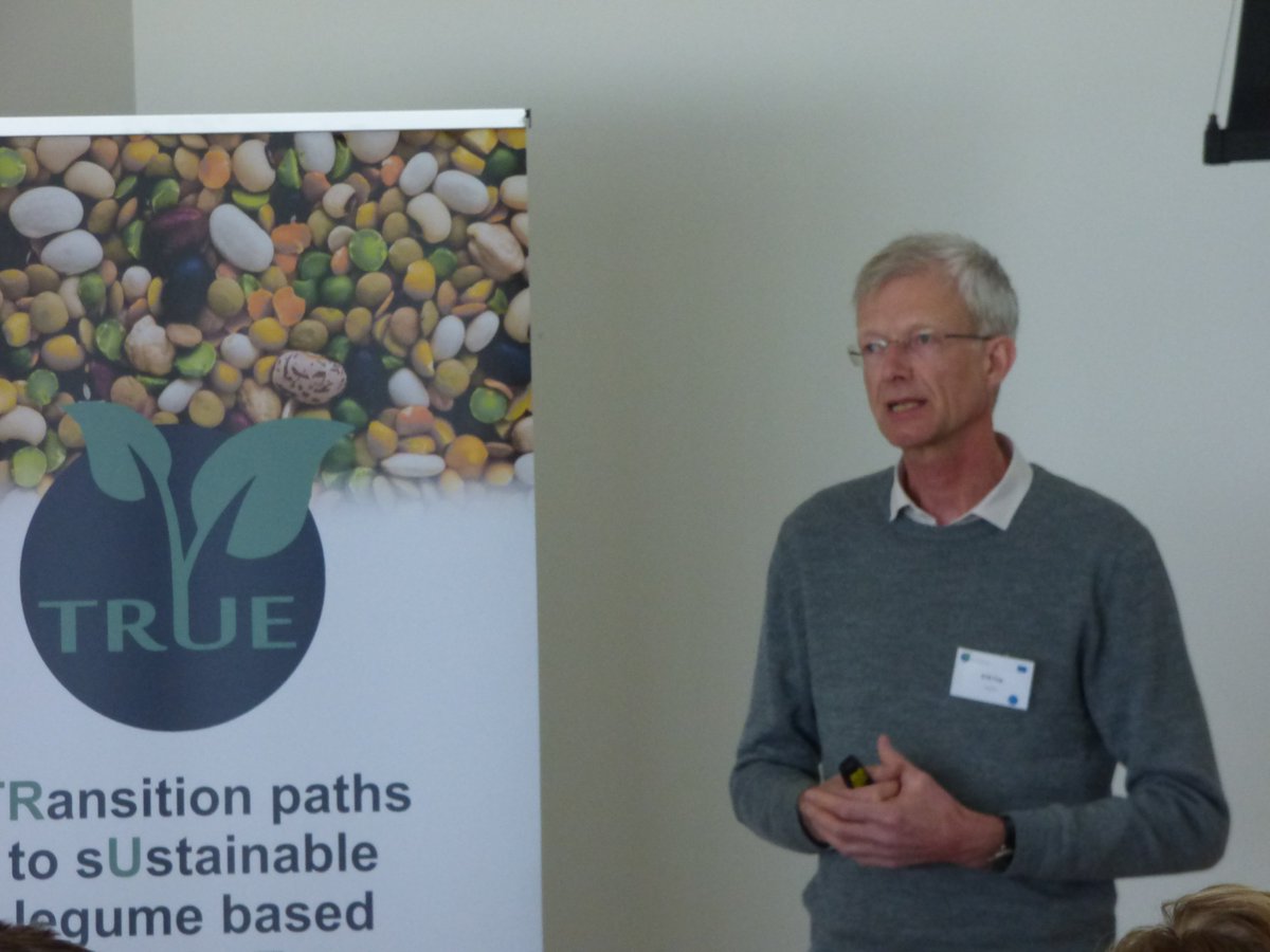 TrueLegumes's tweet photo. Interesting examples for legume processing presented at the #TrueLINworkshop like turning organic clover grass into a sustainable source of feed protein, presented by Erik Fog from SEGES Organic Innovation #LegumeInnoNet https://t.co/2b7jl6V1KU