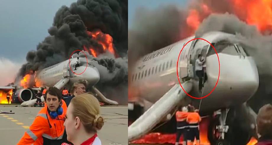 behindwoods's tweet photo. #Video Shocking! Co-pilot climbs back inside burning plane to ‘rescue captain’

https://t.co/CL42QROReu 

#PlaneDisaster #Burningplane #jetplane https://t.co/t3p8UJMGIu
