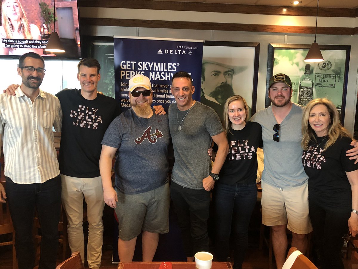 We’re Key West bound with hit songwriter <a href="/pinsonbobby/">Bobby Pinson</a> &amp; our 2018 Song of The Year writers <a href="/trenttomlinson/">Trent Tomlinson</a> and <a href="/tylerreeve/">Tyler Reeve</a> ✈️ Thanks for the fun send off, <a href="/Delta/">Delta</a>! #BMIKeyWest #DeltaFestivalBrunch #KWSF