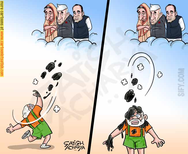 satishacharya's tweet photo. Modi targets the dead leaders! @sifydotcom cartoon https://t.co/RQUadBTPiA