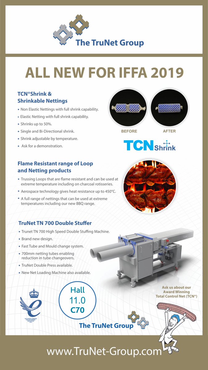 TruNetUK's tweet photo. It's the final day of IFFA tomorrow. Please stop by the TruNet Stand C70 in Hall 11, where you can find out about our new innovations and watch the Coffinet TCN demonstrations which will take place at 11am and 1:30pm. #IFFA #IFFA2019 https://t.co/jaHn9tU4EG