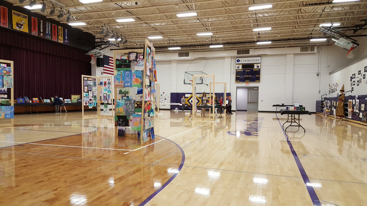 HamptonArtDept's tweet image. If you missed the K-12 Art Show opening night last night don't fret!! We will be open until 6pm tonight!! #hawknationcreation #hamptonhawks1 #creativityislife