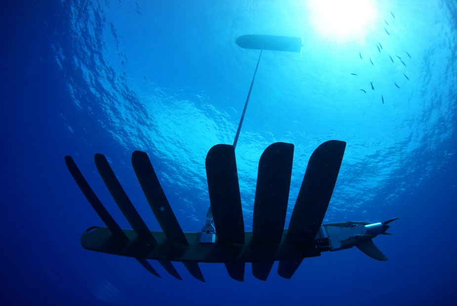 Konflikt_Sicher's tweet photo. "#WaveGliders" sind autonome, unbemannte Seefahrzeuge, die mittels Wellen-/Solarenergie (ohne Treibstoff) angetrieben werden, einzeln oder im Schwarm Meeresüberwachung mit Über-/Unterwassernutzlasten für 1 Jahr mit Echtzeitdaten ermöglichen. #Drohne #LAWS 
https://t.co/GSwHrVq2MI https://t.co/24KGulVOTO