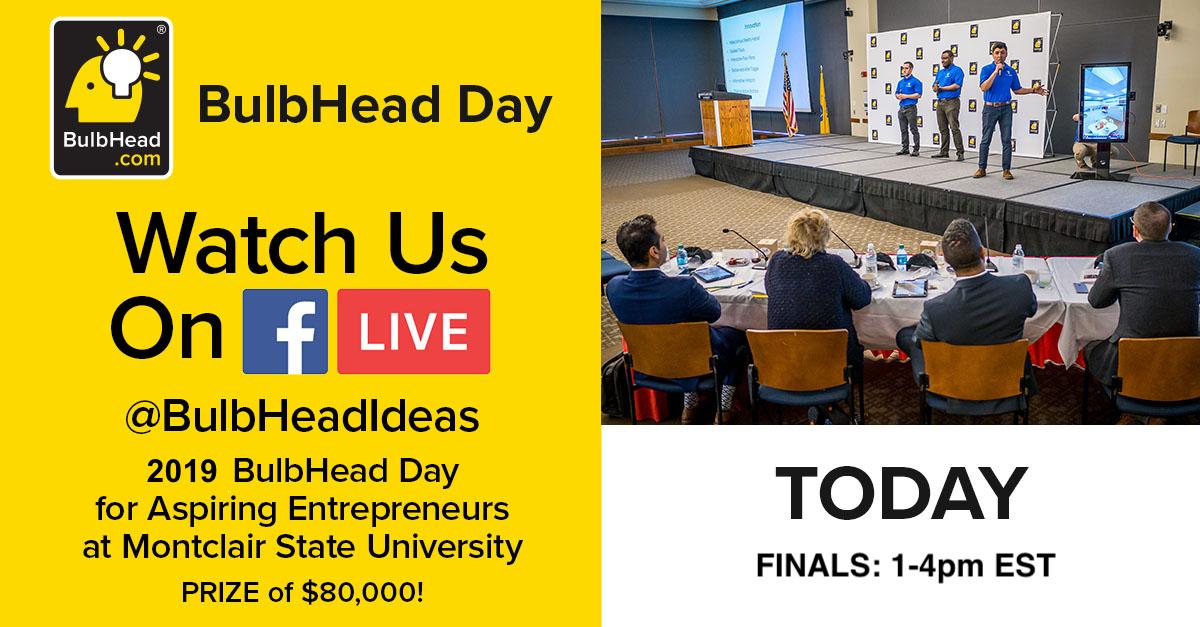 BulbHeadIdeas's tweet photo. BulbHead Inventors Day for Aspiring Entrepreneurs - #MontclairState Pitch Contest! 13 teams of students from Montclair State can WIN up to $80,000 in Prizes!
Watch us on Facebook or Instagram Live TODAY!
#BulbHead #BulbHeadIdeas #MSUpitch https://t.co/XVq89SvOs4