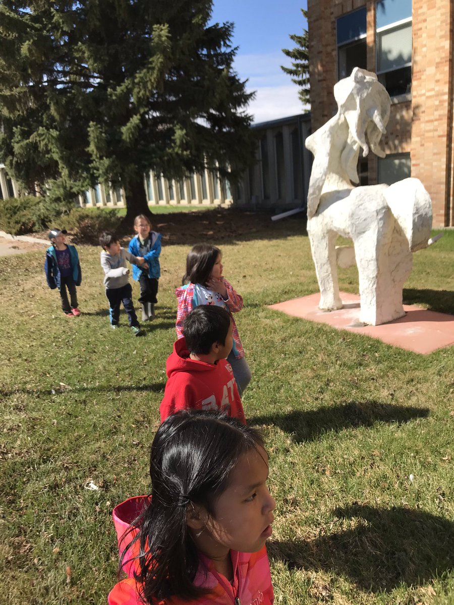 The kinders explored  River View on their #tourtuesday! #doigkinders saw the statues at the Chapel Gallery, crow nests, wasp nests, ant hills, and centipedes! So much fun... we just had to journal about it! #grad2031 #lskysd #grateful for the #giftofcare