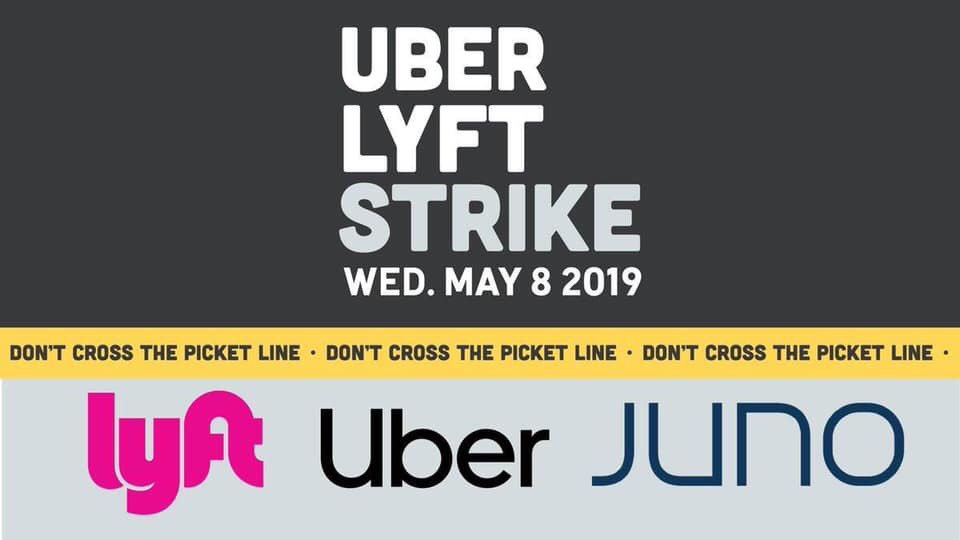 MNWorkersUnited's tweet image. If you order an @Uber or @lyft today you’ll be crossing a picket line.
Support striking workers, take the bus, walk, carpool, call a taxi. Don’t cross the line today! 

#StrikeUberLyft