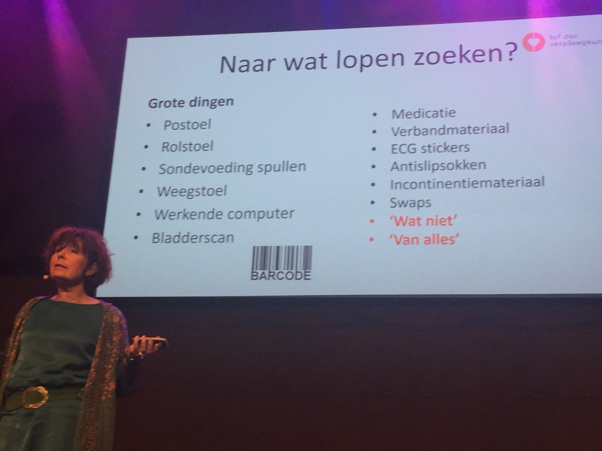Zorg moet efficiënter. 48% vd verpleegkundigen loopt veel te zoeken tijdens hun dienst. Wat zoeken ze? “Medicatie, postoel, sondevoeding, en “van Alles” Dit kan en moet beter zegt <a href="/drmoniquevdijk/">Monique van Dijk</a> <a href="/verpleegkunst/">LofderVerpleegkunst</a>